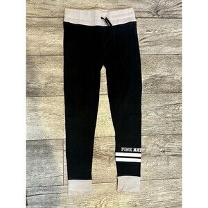 PINK Yoga Victorias Secret Womens Small Yoga Pants Leggings Black Skinny Leg